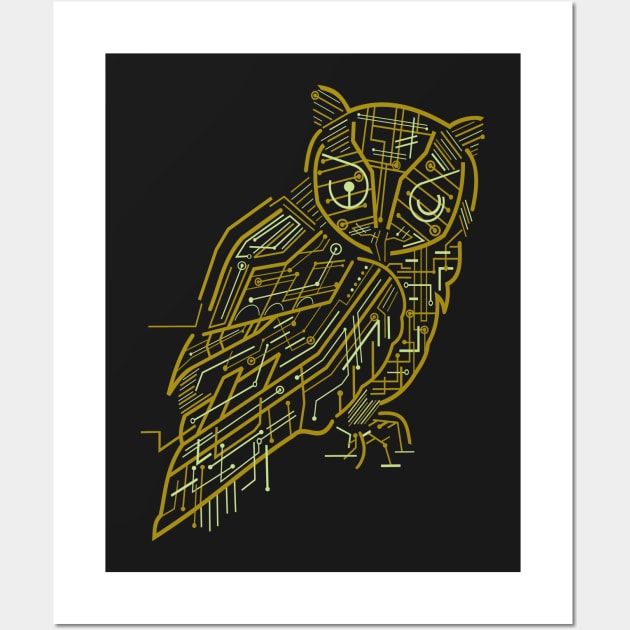 Owl Wall Art by caffeinart